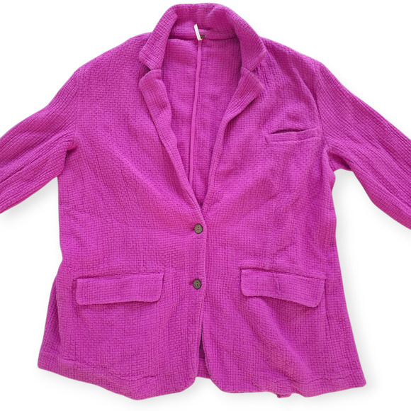 Free People Pink Blazer-Cardigan - Picture 6 of 14